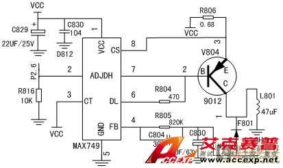 MAX749工作电路设计