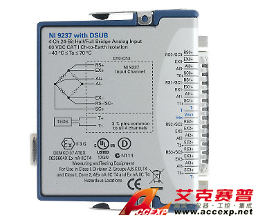 NI 9237同步电桥模块 图片