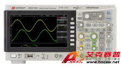 keysight是德 DSOX1102G 示波器：70/100 MHz，2 个模拟通道